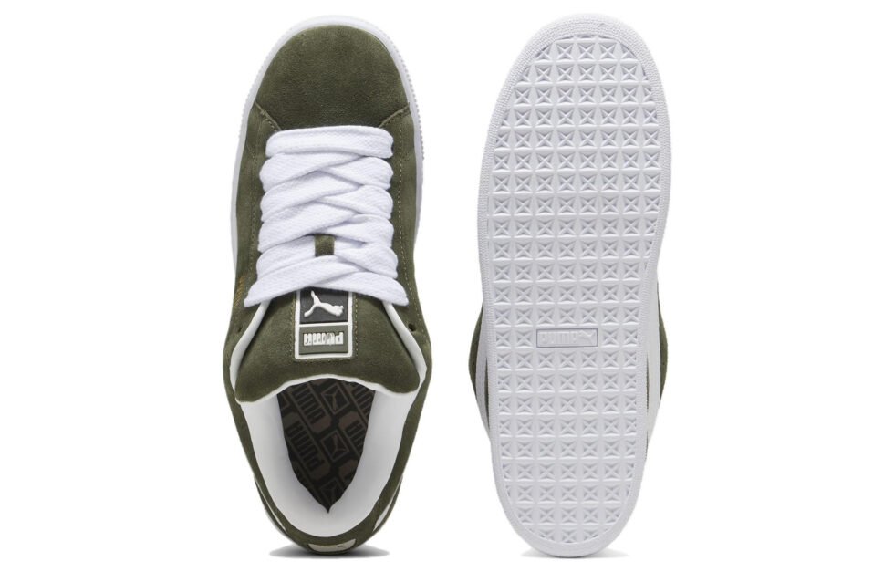 PUMA Suede XL 'Dark Olive White' 395205-13 - Image 4