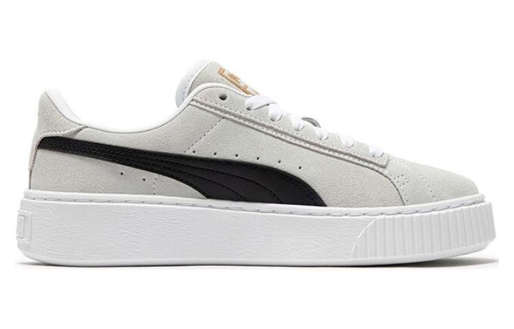 (WMNS) PUMA SuedePlatform 'White and Black' 395225-02 - Image 2