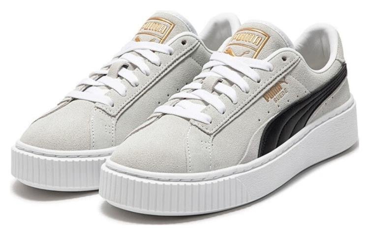 (WMNS) PUMA SuedePlatform 'White and Black' 395225-02 - Image 3