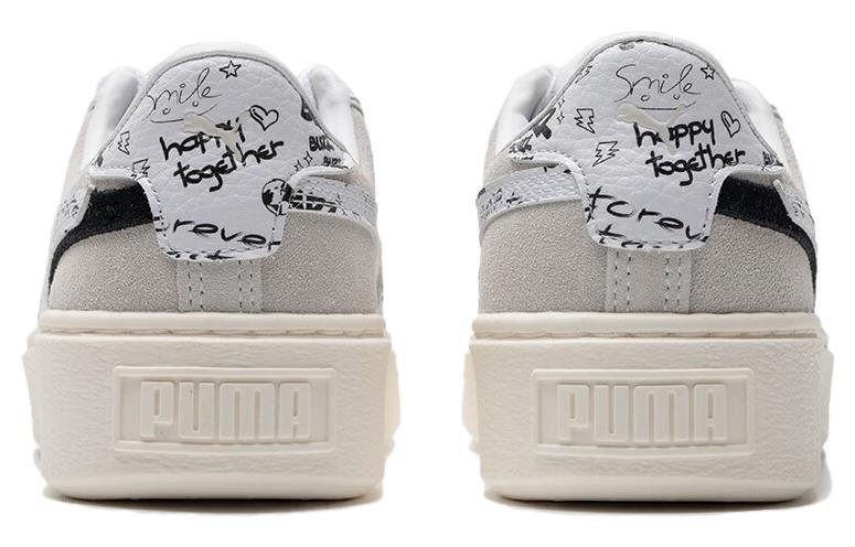 (WMNS) PUMA Suede Platform Draw 'Grey White' 395904-02 - Image 5