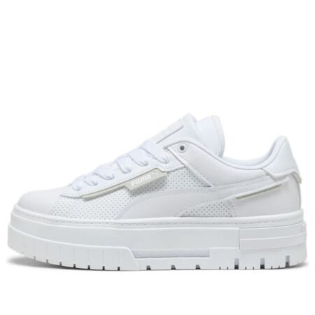 (WMNS) PUMA Mayze Crushed Leather 'White' 396011-01