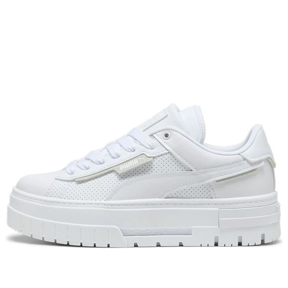 (WMNS) PUMA Mayze Crushed Leather 'White' 396011-01