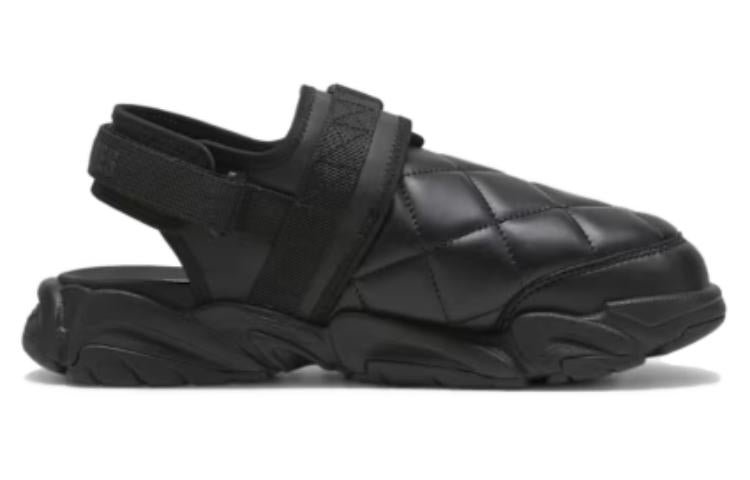 PUMA x PLEASURES TS-01 Quilt Sandals 'Black' 396202-01 - Image 2