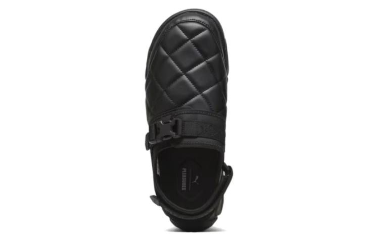 PUMA x PLEASURES TS-01 Quilt Sandals 'Black' 396202-01 - Image 3