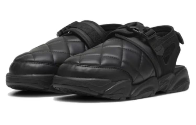 PUMA x PLEASURES TS-01 Quilt Sandals 'Black' 396202-01 - Image 4