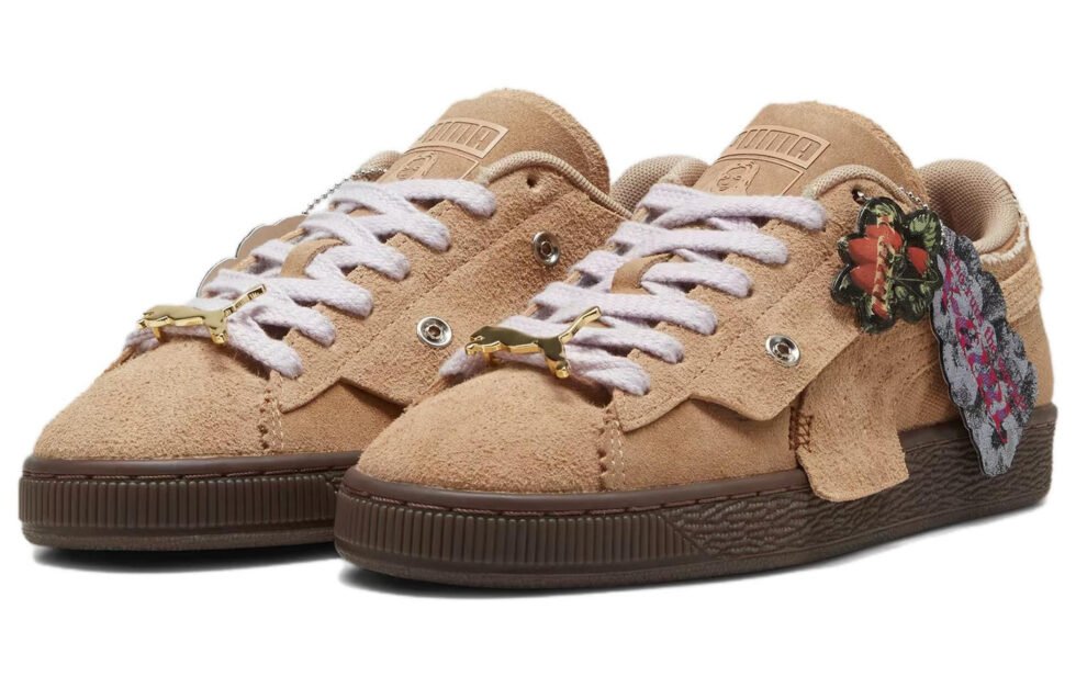 (WMNS) PUMA Suede x X-Girl 'Toasted Almond' 396251-02 - Image 3