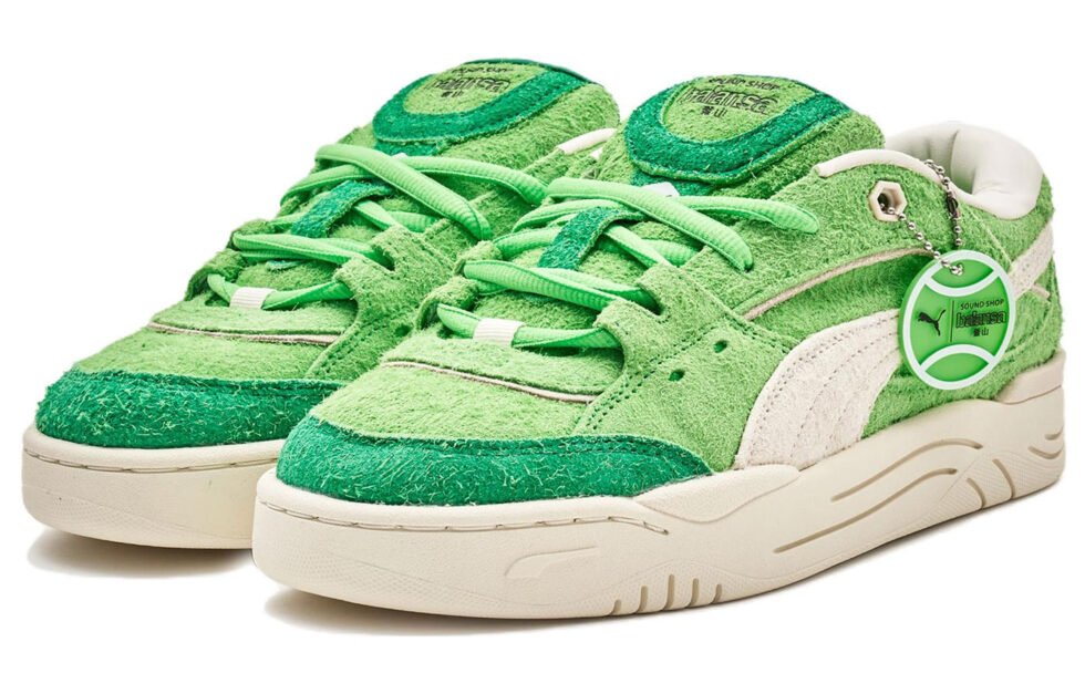 PUMA X Balansa 180 Suede Shoes 'Archive Green' 396326-01 - Image 3