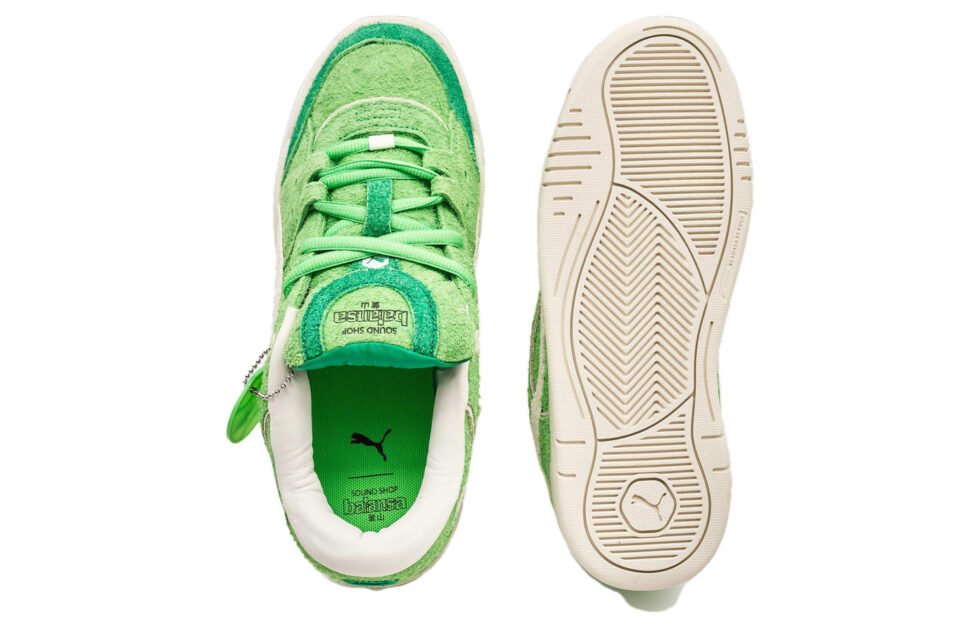 PUMA X Balansa 180 Suede Shoes 'Archive Green' 396326-01 - Image 5