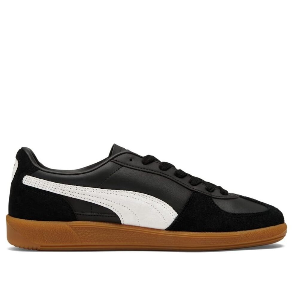 PUMA Palermo Leather 'Black Feather Grey Gum' 396464-03 - Image 2