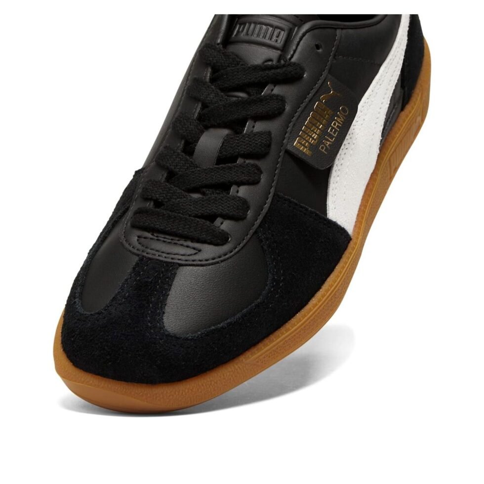 PUMA Palermo Leather 'Black Feather Grey Gum' 396464-03 - Image 5