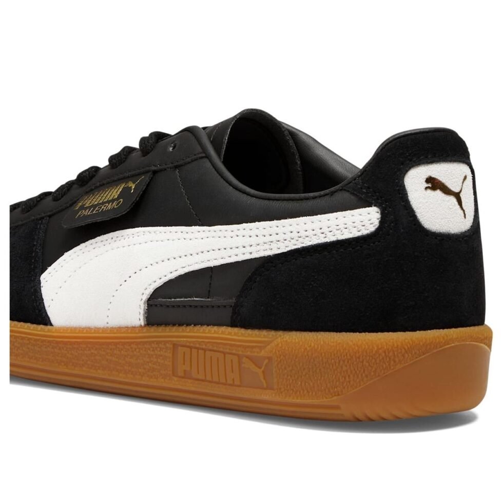 PUMA Palermo Leather 'Black Feather Grey Gum' 396464-03 - Image 6