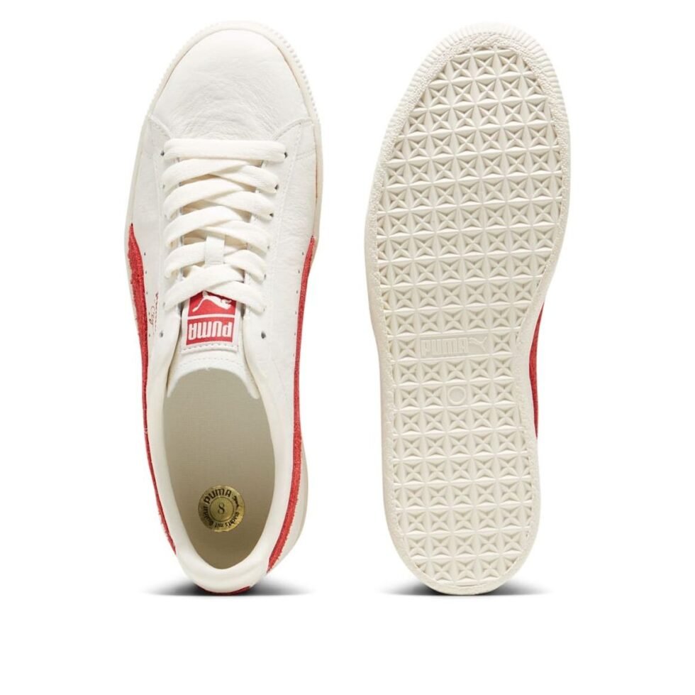 PUMA Clyde Neverworn 3 'White Club Red' 396489-01 - Image 4