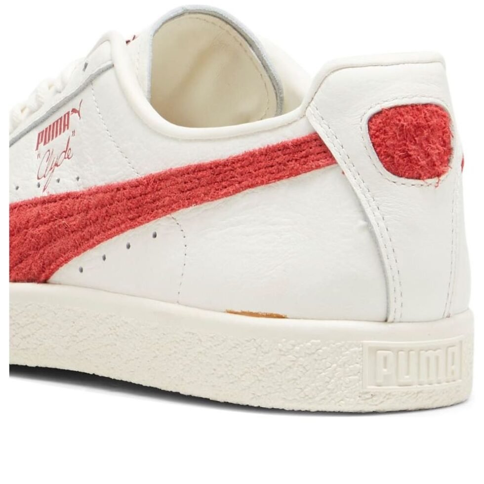 PUMA Clyde Neverworn 3 'White Club Red' 396489-01 - Image 5
