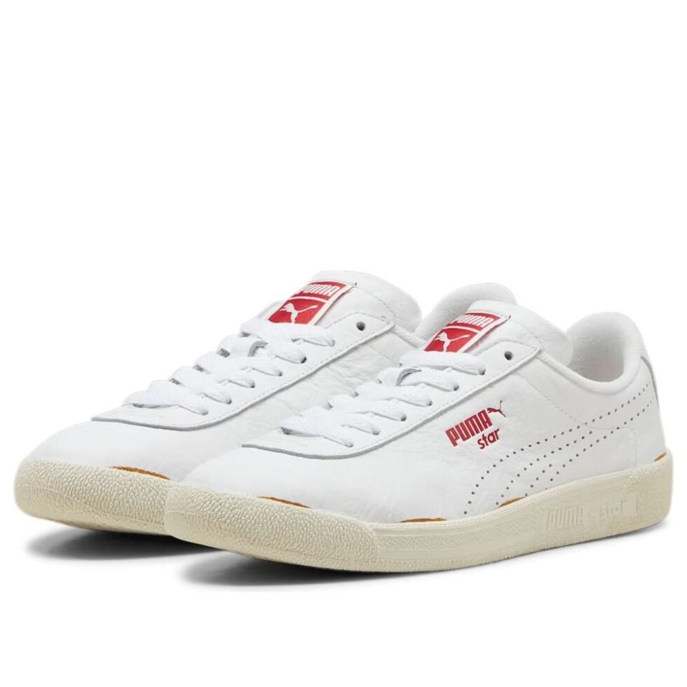 PUMA Clyde Neverworn III 'White Club Red' 396496-01 - Image 4