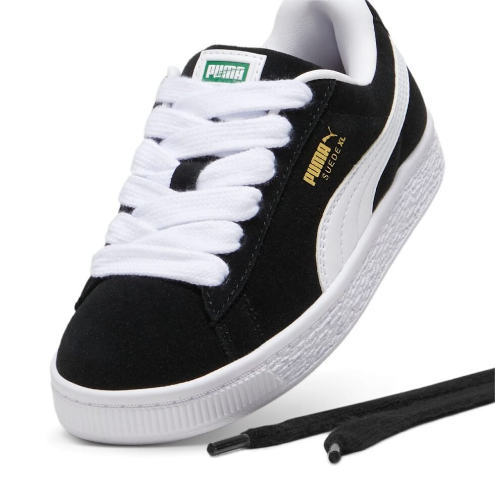 (PS) PUMA Suede XL 'Black White' 396578-02 - Image 5