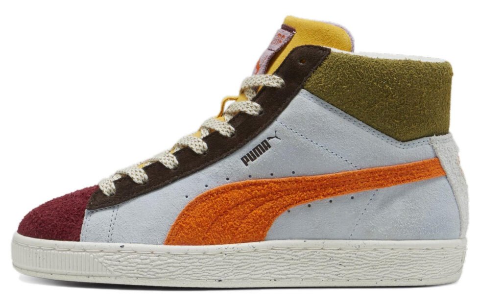 (WMNS) PUMA Lemlem x Suede Mid 'Icy Blue Cayenne Pepper' 396629-01 - Image 2