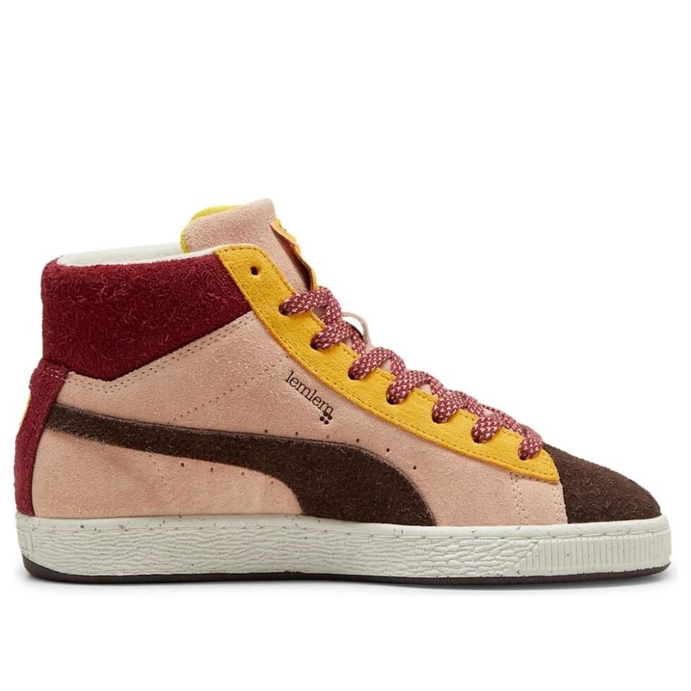 (WMNS) PUMA x lemlem Suede Mid 'Dark Chocolate Rose Quartz' 396629-02 - Image 2