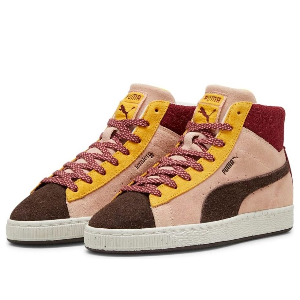 (WMNS) PUMA x lemlem Suede Mid 'Dark Chocolate Rose Quartz' 396629-02 - Image 3