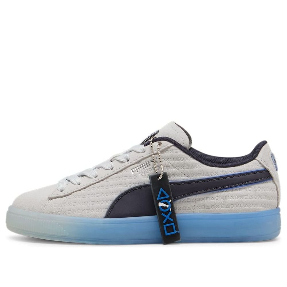 (GS) PUMA x PlayStation Suede 'Glacial Grey' 396655-01