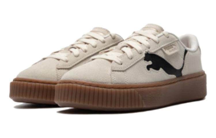 (WMNS) PUMA Suede Platform Shoes 'Beige Brown' 397233-02 - Image 2