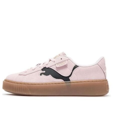 (WMNS) PUMA Suede Platform Shoes 'Pink Black Gum' 397233-05