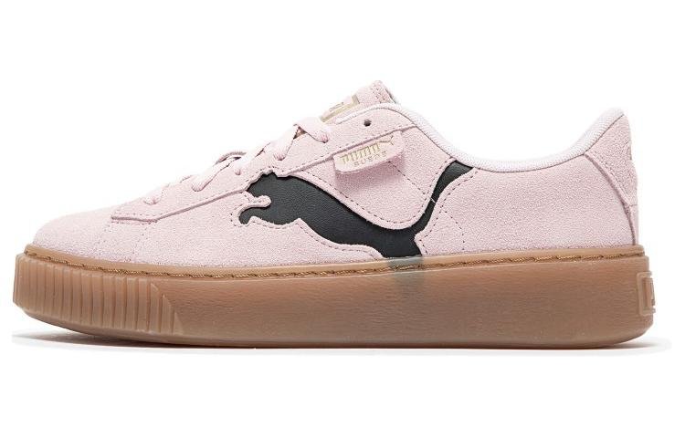 (WMNS) PUMA Suede Platform Shoes 'Pink Black Gum' 397233-05 - Image 2