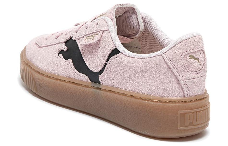 (WMNS) PUMA Suede Platform Shoes 'Pink Black Gum' 397233-05 - Image 6