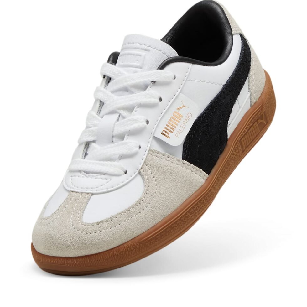 (PS) Puma Palermo Leather 'White Black Gum' 397276-01 - Image 5