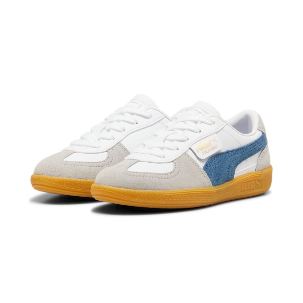 (PS) Puma Palermo Leather 'White Blue Horizon Gum' 397276-04 - Image 3