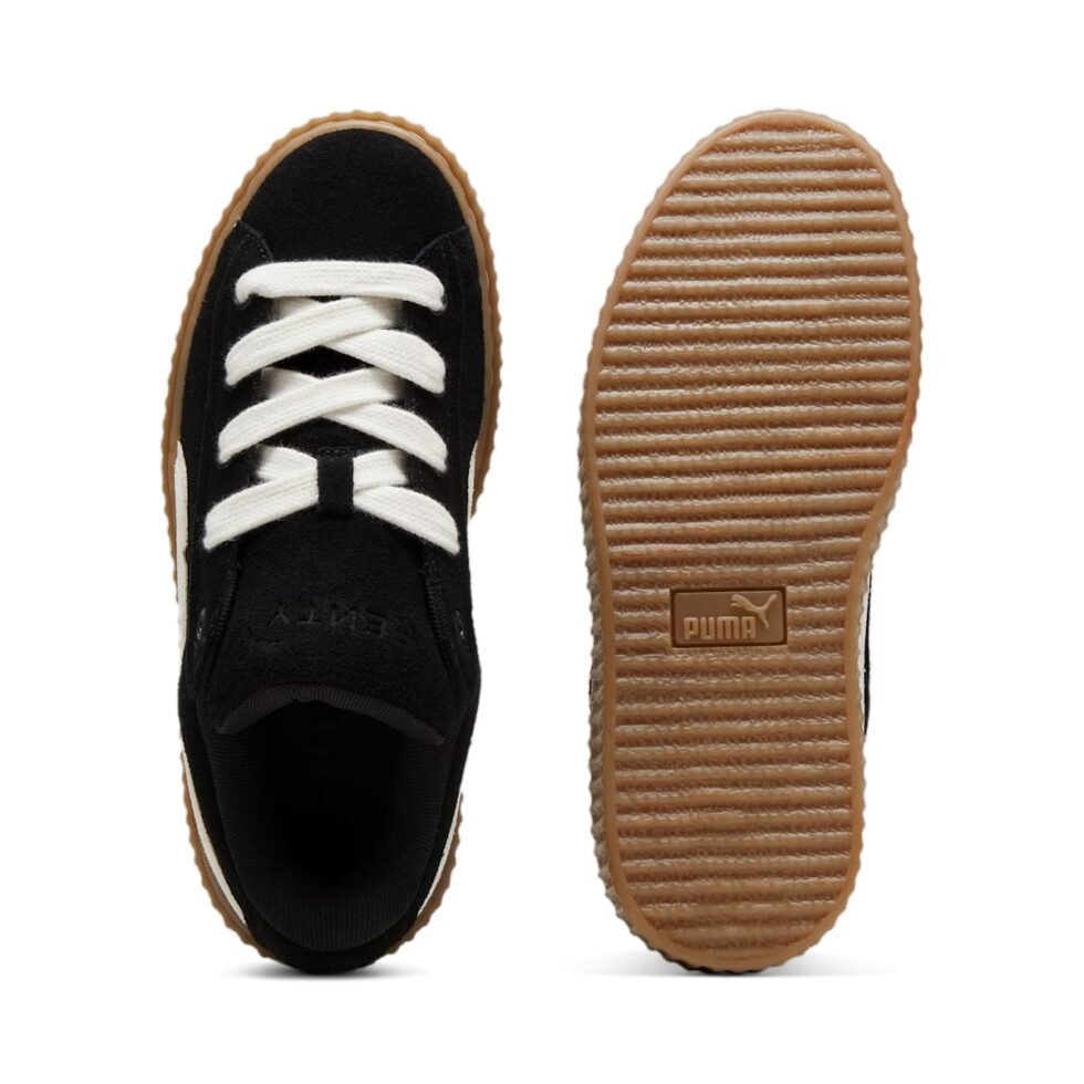 (GS) PUMA x Fenty Creeper Phatty 'Black Warm White' 397587-01 - Image 4
