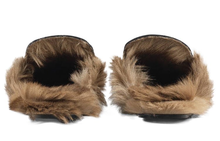 Gucci Princetown Series Wool Slipper Black 397647-DKHH0-1063 - Image 5