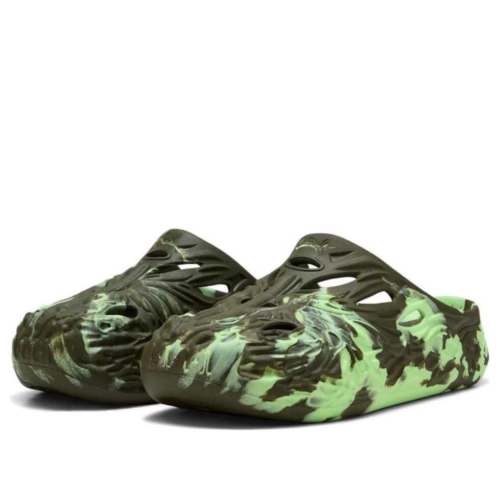 PUMA MB.04 Slides 'Dark Olive Fizzy Light' 397665-14 - Image 2