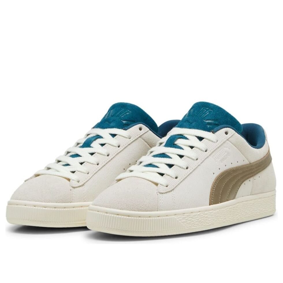PUMA Play Loud Suede 'Warm White Cold Green' 398190-02 - Image 3