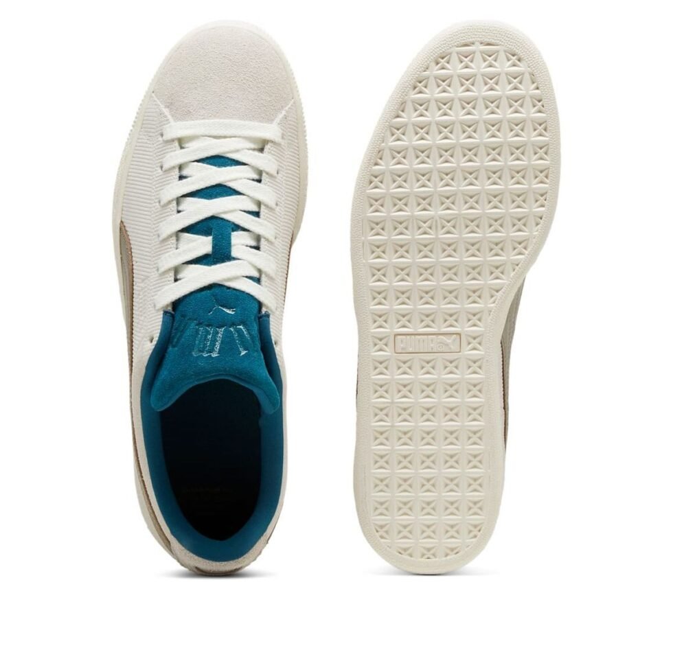 PUMA Play Loud Suede 'Warm White Cold Green' 398190-02 - Image 4