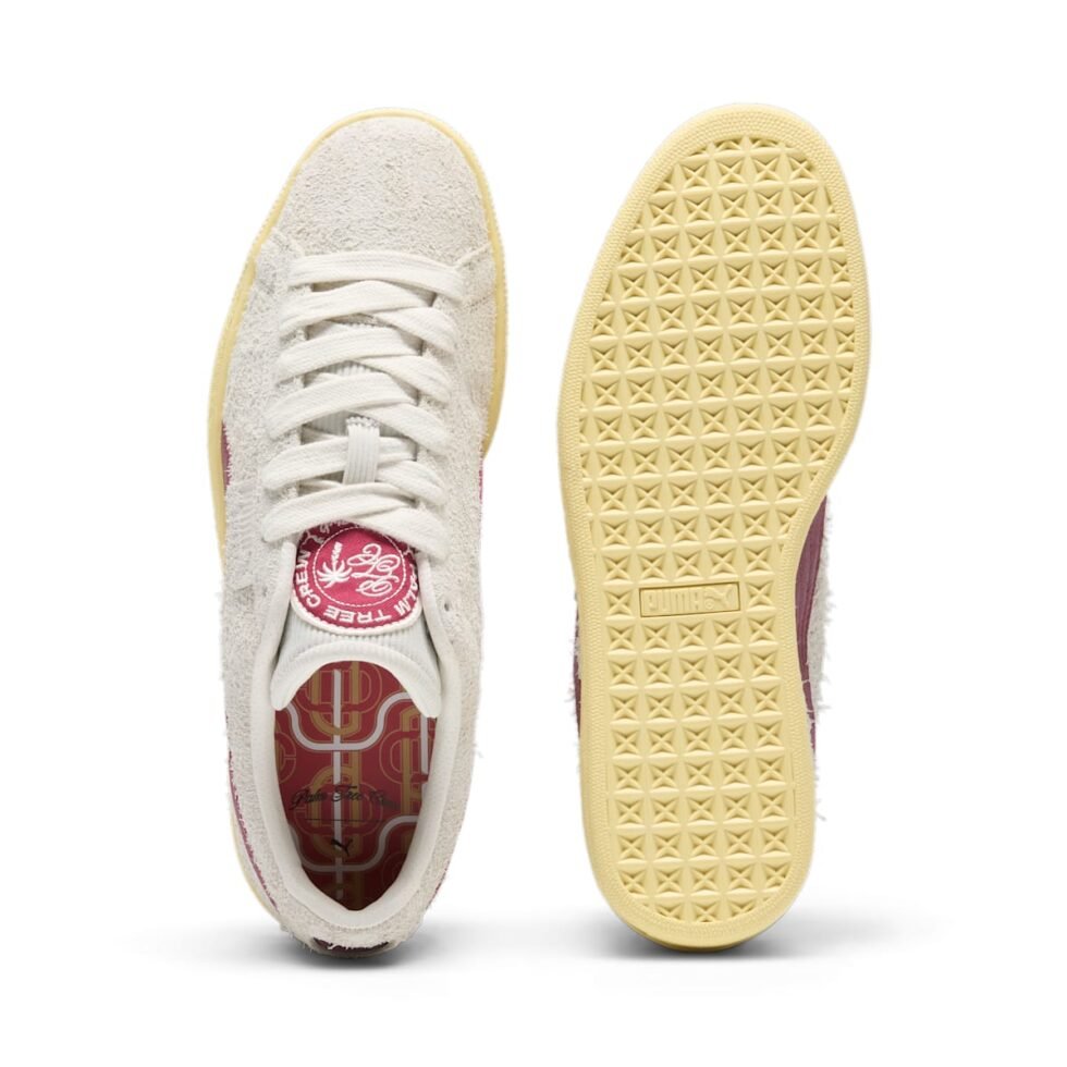 PUMA x Palm Tree Crew Suede R 'Vapor Grey Club Red' 398343-01 - Image 4