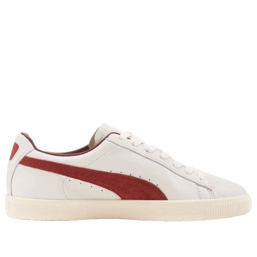 PUMA Clyde Made in Italy 'White Intense Red' 398509-02 - Image 2