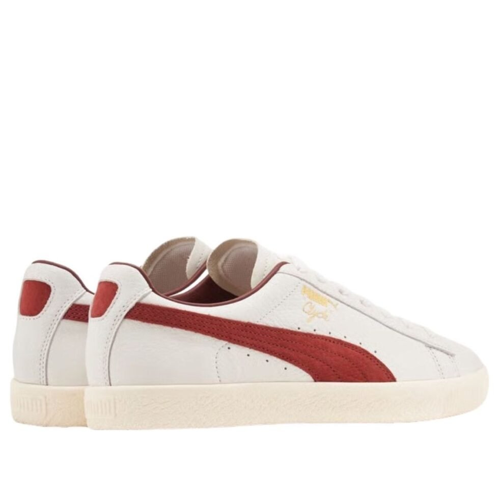 PUMA Clyde Made in Italy 'White Intense Red' 398509-02 - Image 5