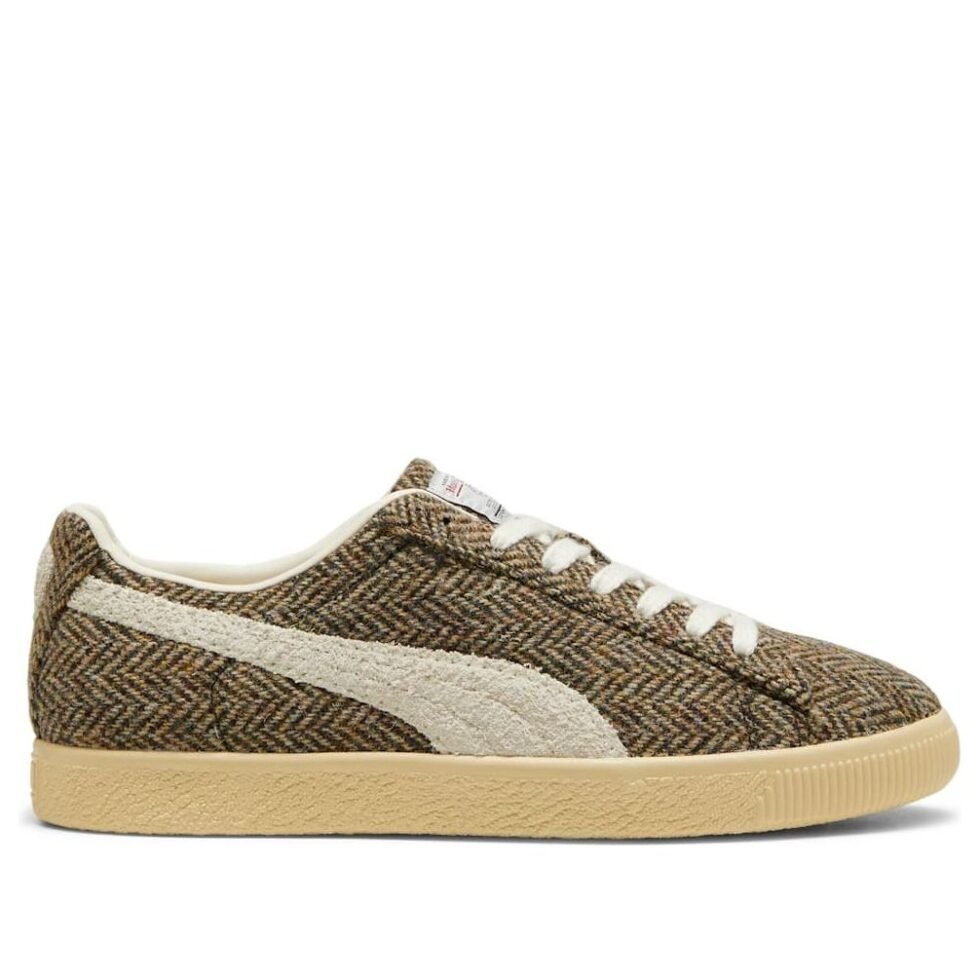PUMA Clyde 'Harris Tweed Chamomile Sugared Almond' 398512-01 - Image 2