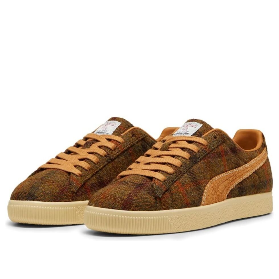 PUMA Clyde 'Harris Tweed Chamomile Caramel Latte' 398512-02 - Image 3