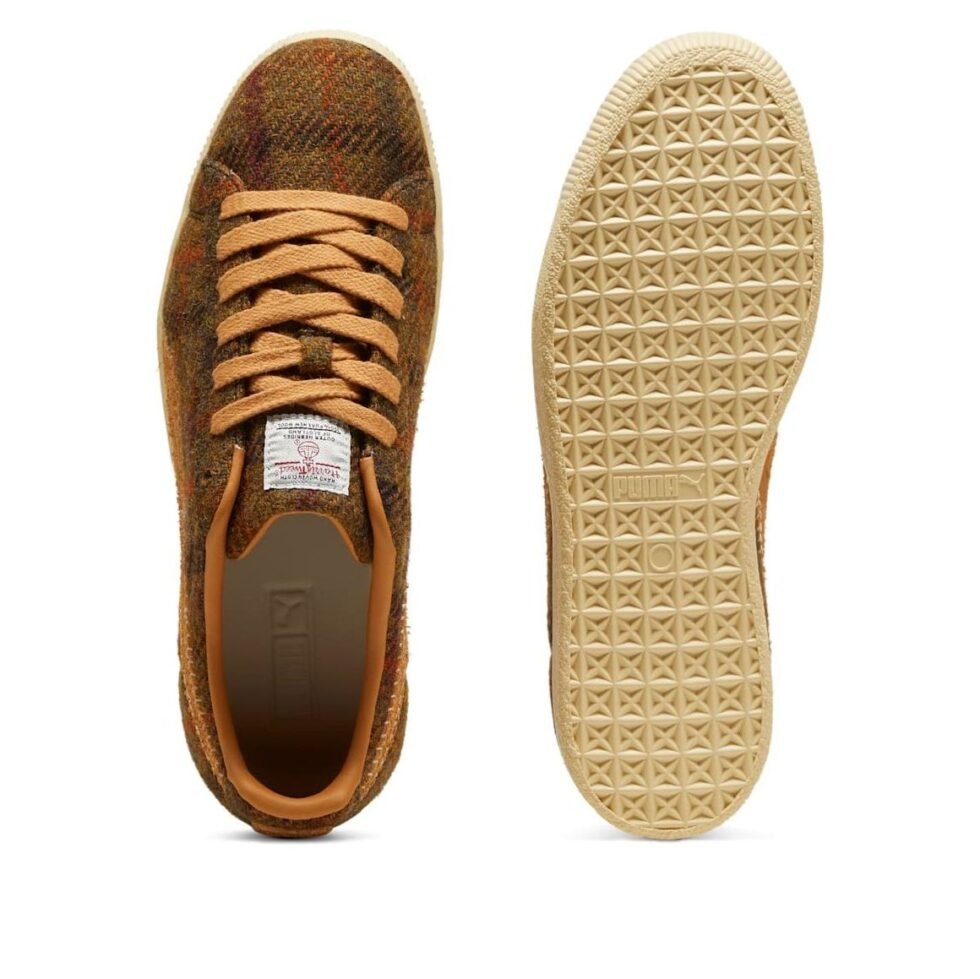 PUMA Clyde 'Harris Tweed Chamomile Caramel Latte' 398512-02 - Image 4
