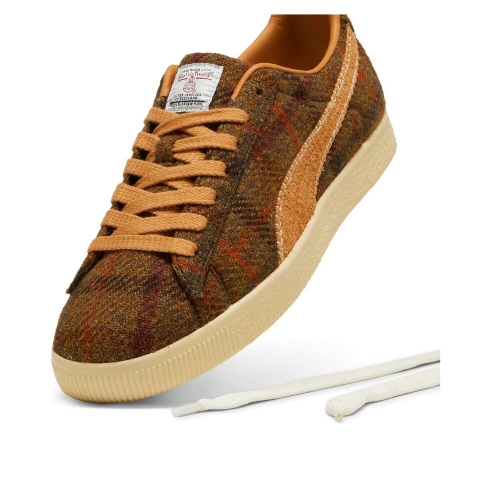 PUMA Clyde 'Harris Tweed Chamomile Caramel Latte' 398512-02 - Image 5