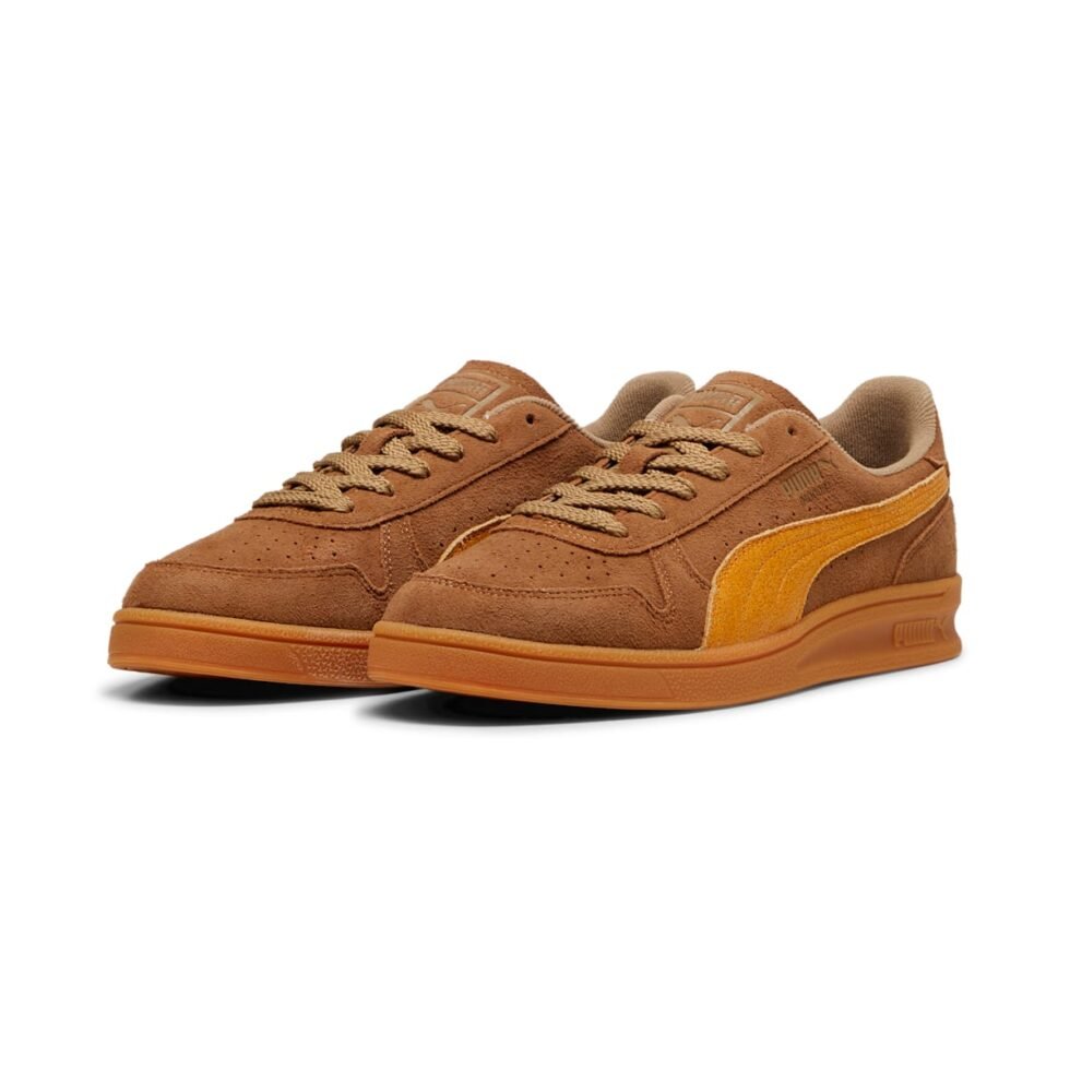PUMA Indoor R Suede 'Chocolate Chip Sport Yellow' 398531-02 - Image 3