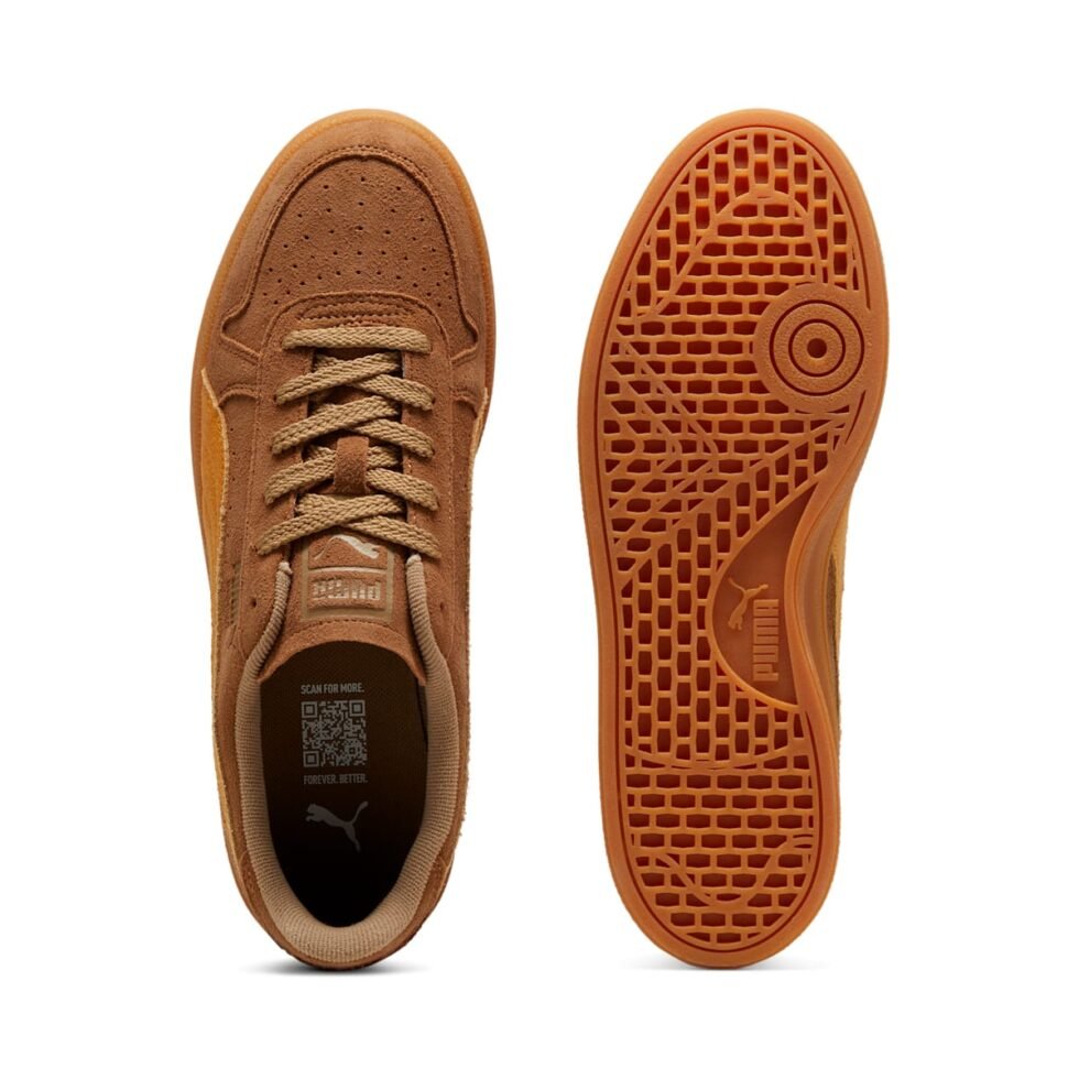PUMA Indoor R Suede 'Chocolate Chip Sport Yellow' 398531-02 - Image 4