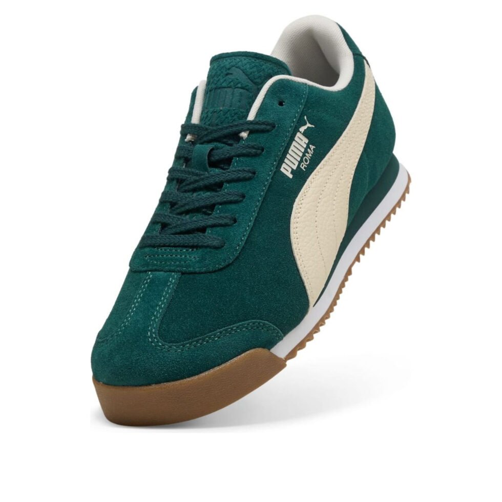 PUMA Roma Suede 'Green Terrain Alpine Snow' 398635-10 - Image 5