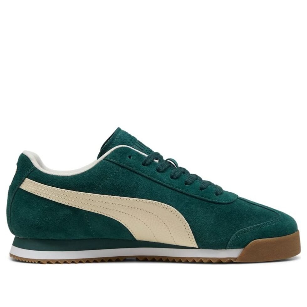 PUMA Roma Suede 'Green Terrain Alpine Snow' 398635-10 - Image 6