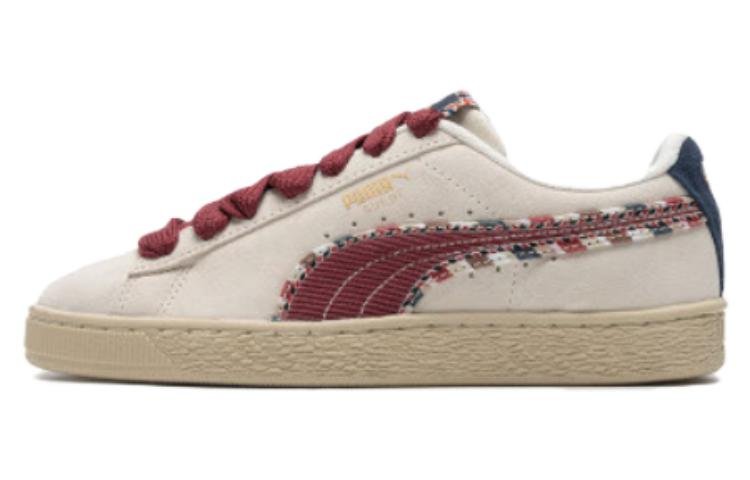 PUMA Suede Bz Fringe 'white red navy' 398673-01 - Image 2