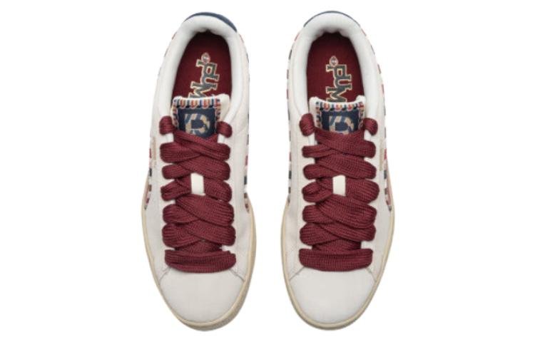 PUMA Suede Bz Fringe 'white red navy' 398673-01 - Image 3