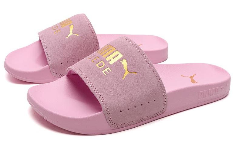 PUMA Leadcat 2.0 Suede Slides 'Pink Gold' 398678-05 - Image 3