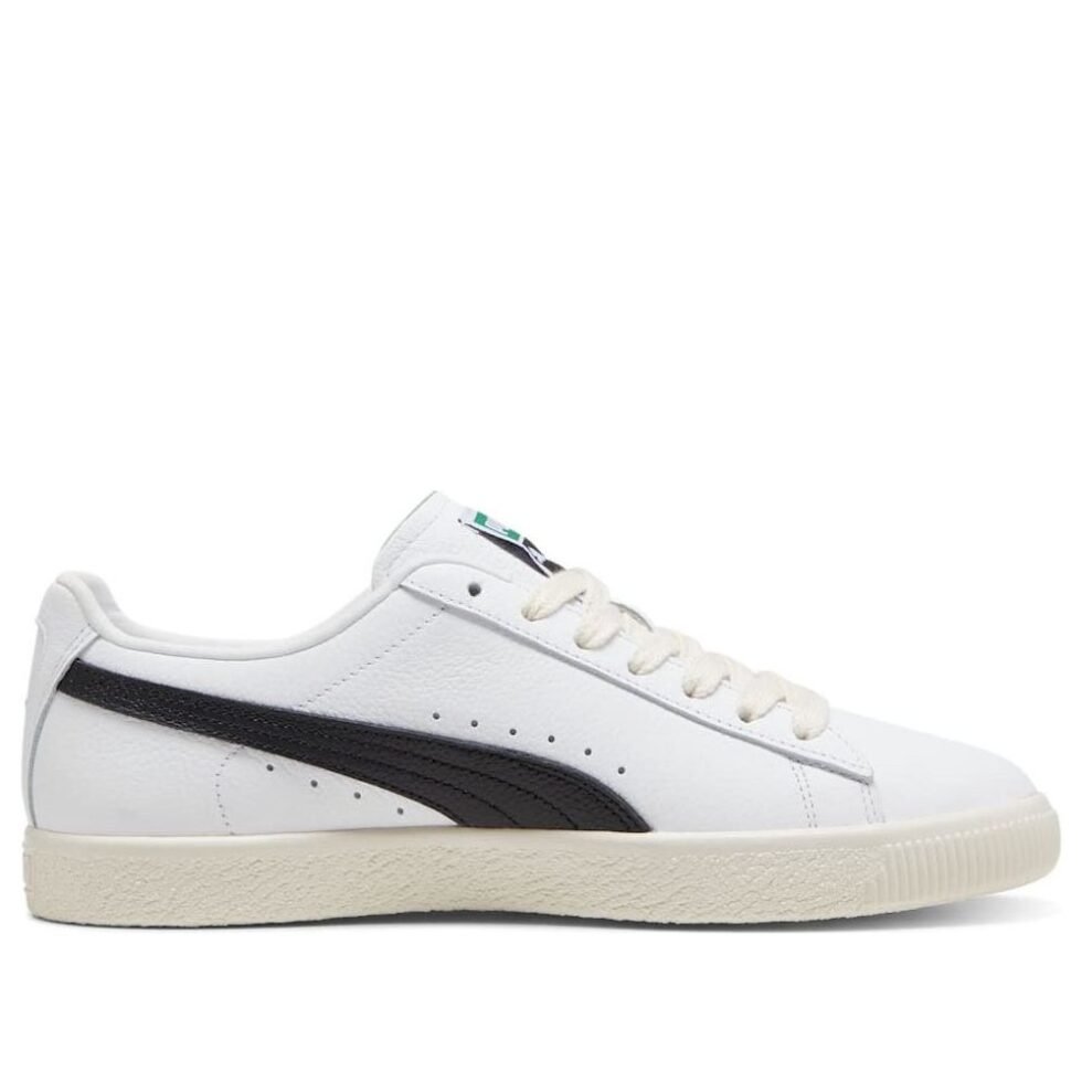 PUMA Clyde Leather 'White Black' 398703-01 - Image 2