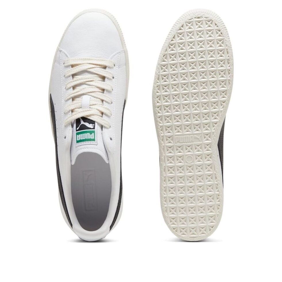 PUMA Clyde Leather 'White Black' 398703-01 - Image 5